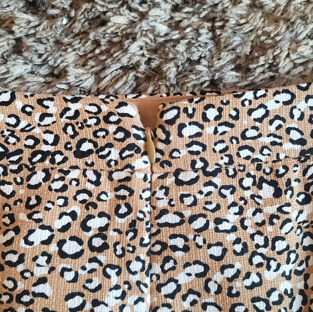 J.Crew Brown Black Animal Print Pencil Skirt 0
